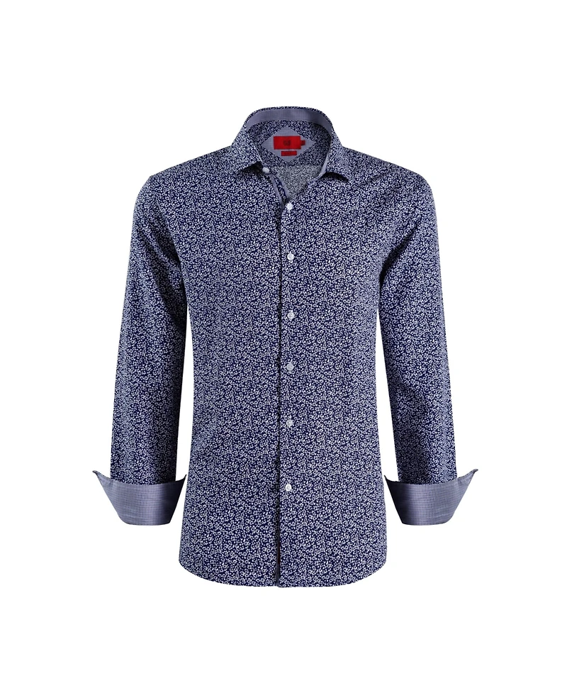 Elie Balleh Big Boys Slim Fit Floral Printed Button-Down Shirt