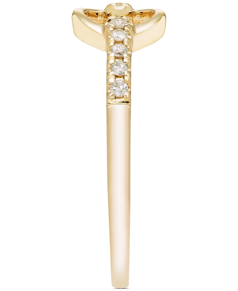Diamond Circle Ring (1/10 ct. t.w.) in 10k Yellow Gold