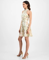 Rachel Roy Women's Joanna Mini Belted A-Line Dress
