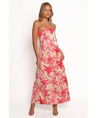 Petal and Pup Women's Lani A Line Strapless Maxi Dress