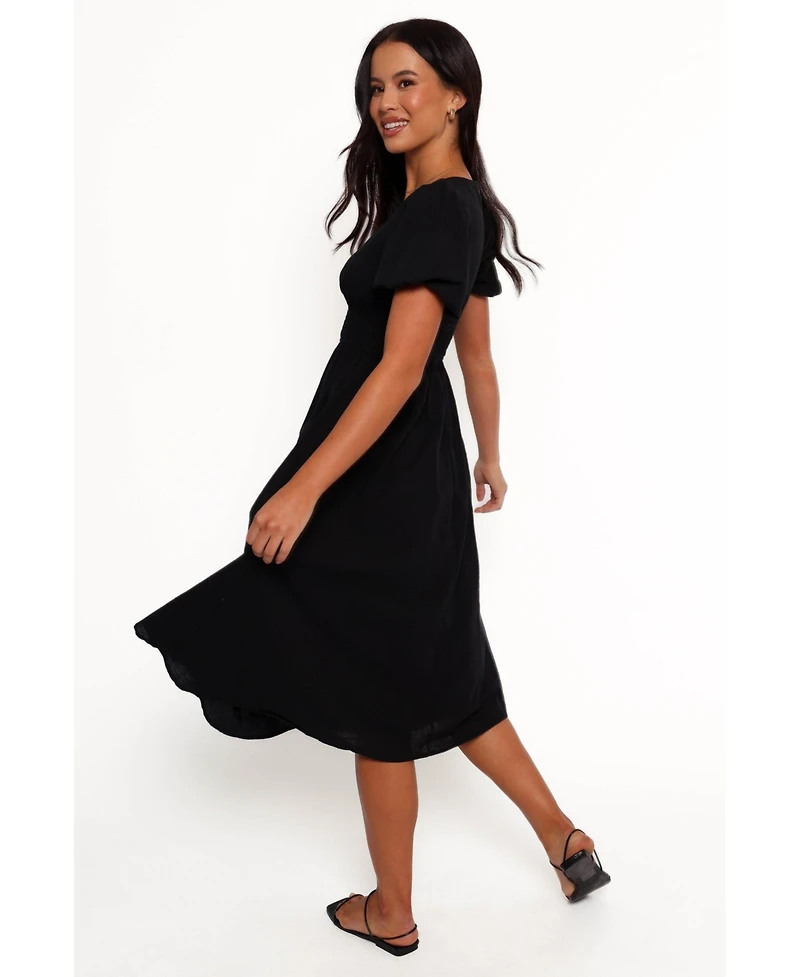 Petal and Pup Women's Ronnie Short Sleeve Midi Dress