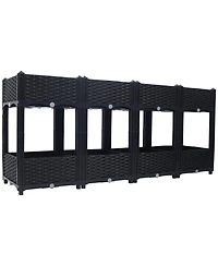 Streamdale Elevated Planter Box with Drainage (63"x15.7"x27.7")