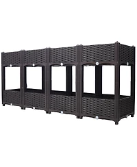 Streamdale Elevated Raised Garden Box, 63"x15.7"x27.7