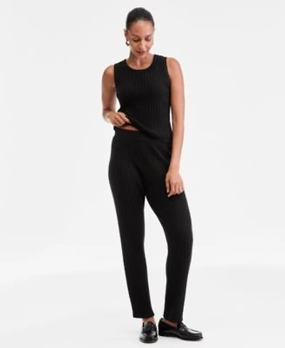 Charter Club Womens 100 Cashmere Ribbed Pull On Pants Pxs Xxl Macys Exclusive