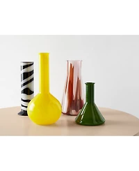 Kosta Boda Crystal 12.4" Lab Round Flask Vase