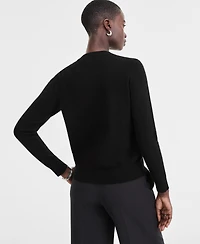 Charter Club Women's 100% Cashmere Embellished Bow Sweater, Macy's Exclusive