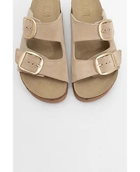 Harbor Suede Leather Two-Strap Sandal (Women)
