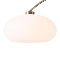 Nova of California 84" Wood Morelli Lucite Arc Floor Lamp