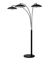 Nova of California 92" Metal Saucer 3 Light Arc Floor Lamp
