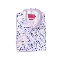 Elie Balleh Little Boys White Slim Fit Dress Button-Down Shirt