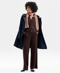 Charter Club Womens Cashmere Cable Knit Cardigan Sweater Pull On Pants Exclusively At Macys