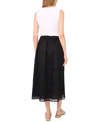 1.state Women's Embroidered Midi Skirt