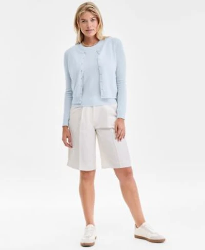 Charter Club Womens Cashmere Sleeveless Crewneck Sweater Cashmere Crewneck Cardigan Macys Exclusive