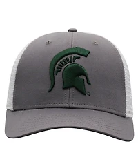 Top of the World Men's Gray Michigan State Spartans Trucker Adjustable Hat