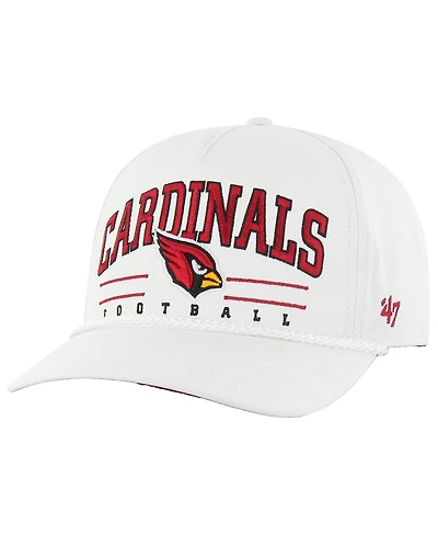 '47 Brand Men's White Arizona Cardinals Roscoe Hitch Rope Adjustable Hat