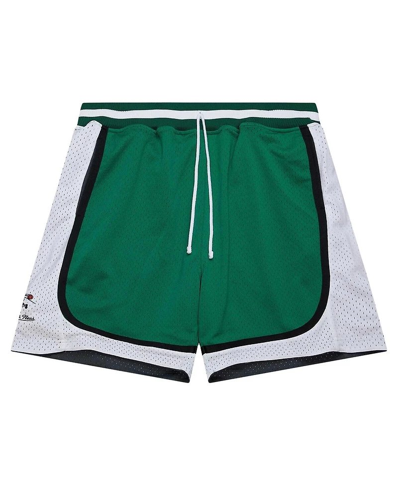 Mitchell Ness Men's AND1 Black/Green AND1 Og Game Mesh Reversible Shorts