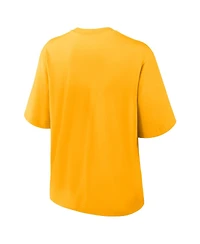 Nike Women's Gold Lsu Tigers Legacy Established Boxy T-Shirt