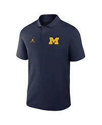 Jordan Men's Navy Michigan Wolverines Primetime Victory Primary Logo Performance Polo Shirt