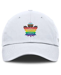 Fanatics Men's White Toronto Maple Leaf's Pride Adjustable Hat