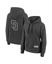 Fanatics Women's Charcoal San Diego Padres Elements Future Ground Subtle Tonal Pullover Hoodie