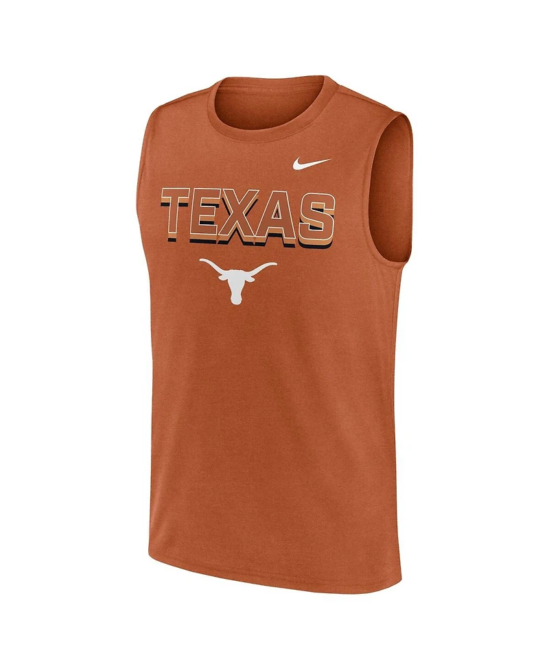 Nike Men's Texas Orange Texas Longhorns Primetime Tricode Legend Performance Tank Top