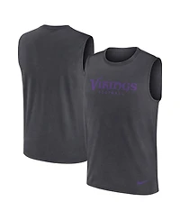 Nike Men's Charcoal Minnesota Vikings Primetime Legend Performance Muscle Tank Top