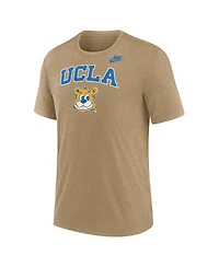 Nike Men's Heather Light Brown Ucla Bruins Legacy Arch Tri-Blend T-Shirt