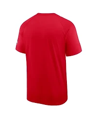 Nike Men's Scarlet Ohio State Buckeyes Ready Raglan Premium Performance T-Shirt