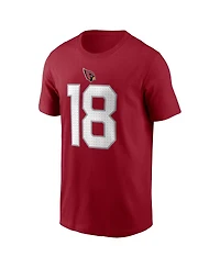 Nike Men's Marvin Harrison Jr. Cardinal Arizona Cardinals Name Number T-Shirt