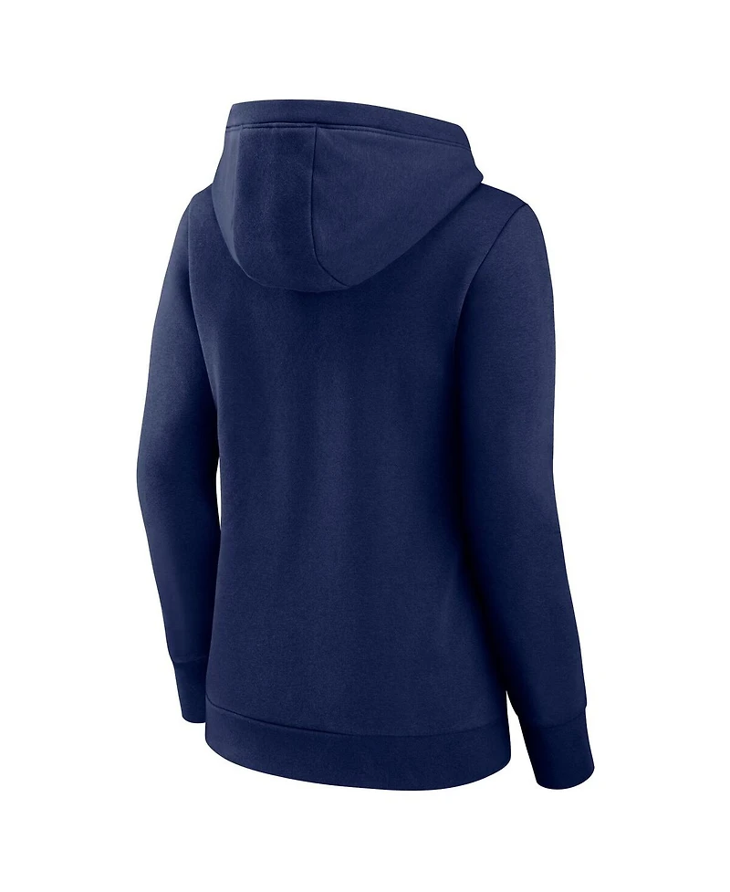 Logo Athletic Women's Navy Minnesota Timberwolves Triumphant V-Neck Pullover Hoodie