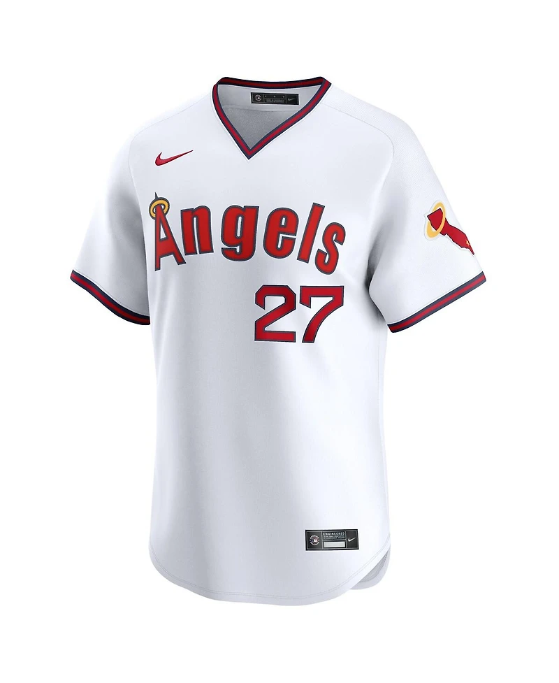 Nike Men's Mike Trout White Los Angeles Angels Alternate Limited Jersey
