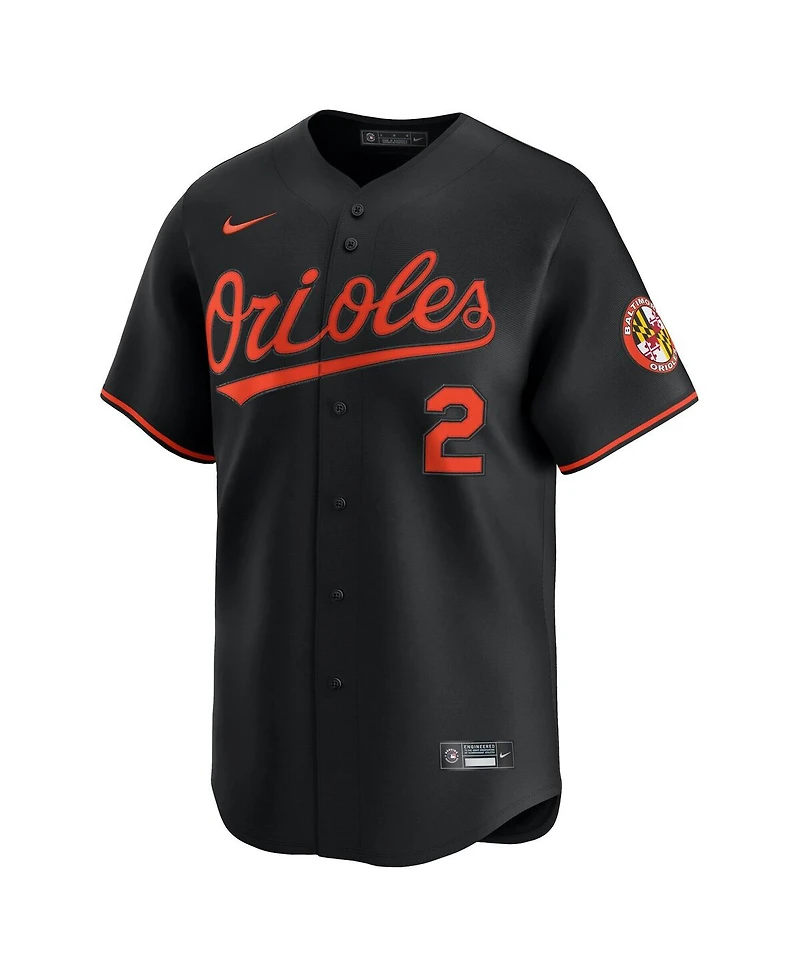 Nike Men's Gunnar Henderson Black Baltimore Orioles Alternate Limited Player Jersey
