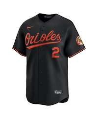 Nike Men's Gunnar Henderson Black Baltimore Orioles Alternate Limited Player Jersey