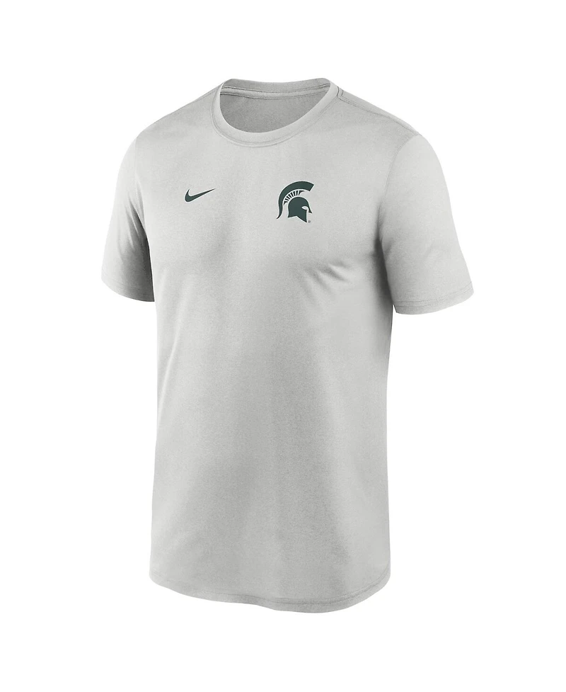 Nike Men's Gray Michigan State Spartans 2025 Sideline Small Logo Legend Performance T-Shirt