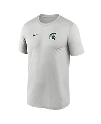 Nike Men's Gray Michigan State Spartans 2025 Sideline Small Logo Legend Performance T-Shirt