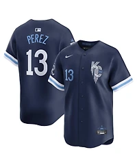Nike Men's Salvador Perez Navy Kansas City Royals Connect Limited Jersey