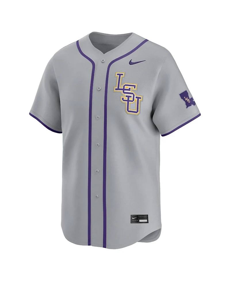 Nike Men's Gray Lsu Tigers Limited Road Wordmark Jersey