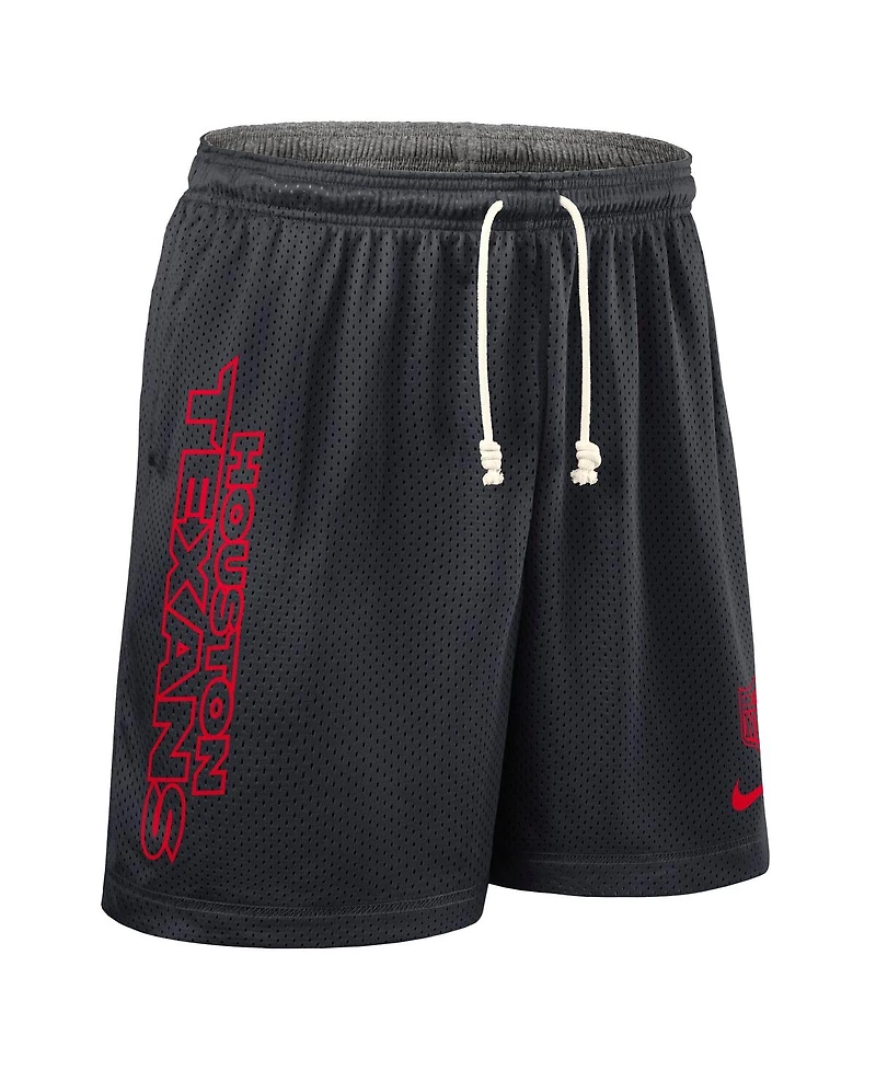 Nike Men's Navy Houston Texans Sideline Reversible Performance Shorts