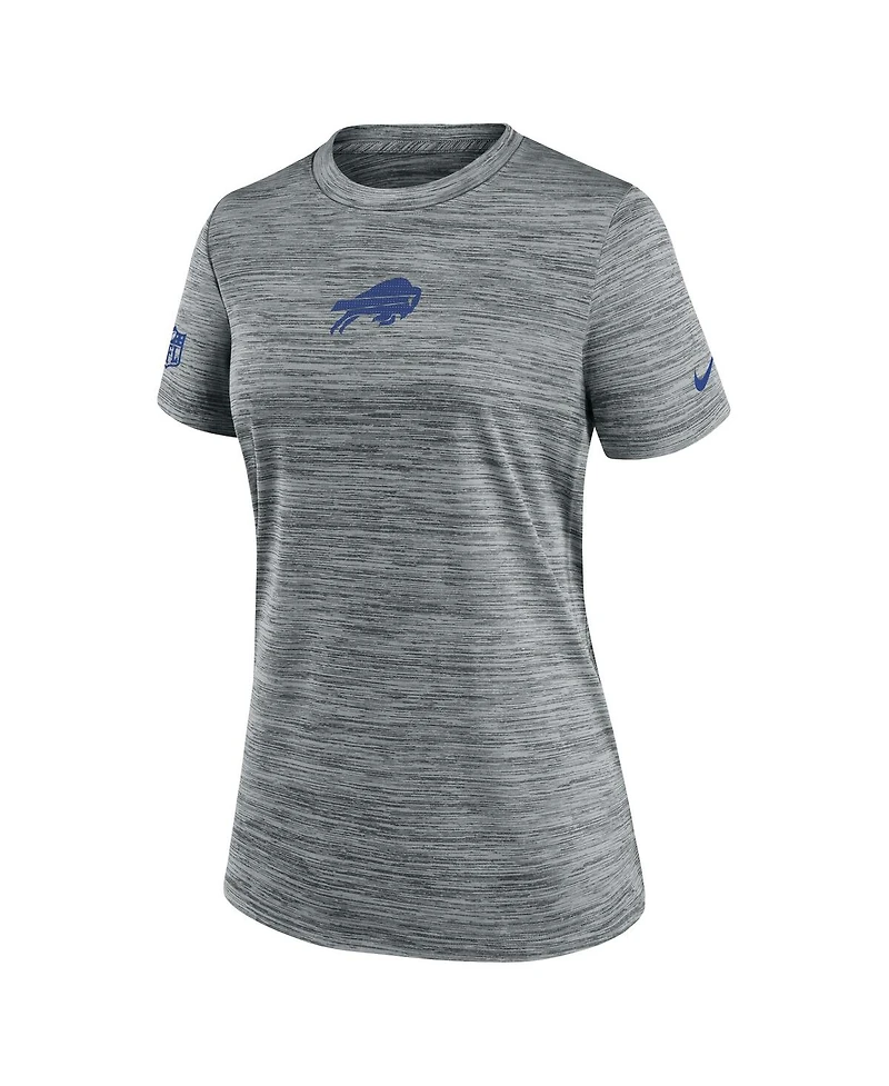 Nike Women's Heather Gray Buffalo Bills Offensive Line Velocity Performance T-Shirt