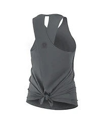 Nike Women's Gray Las Vegas Raiders Glory Crisscross Performance Tank Top