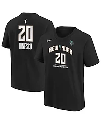 Nike Big Boys and Girls Sabrina Ionescu Black New York Liberty Explorer Edition Name Number T-Shirt