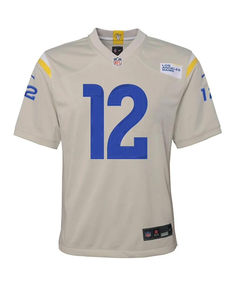Nike Big Boys and Girls Puka Nacua Bone Los Angeles Rams Game Player Jersey