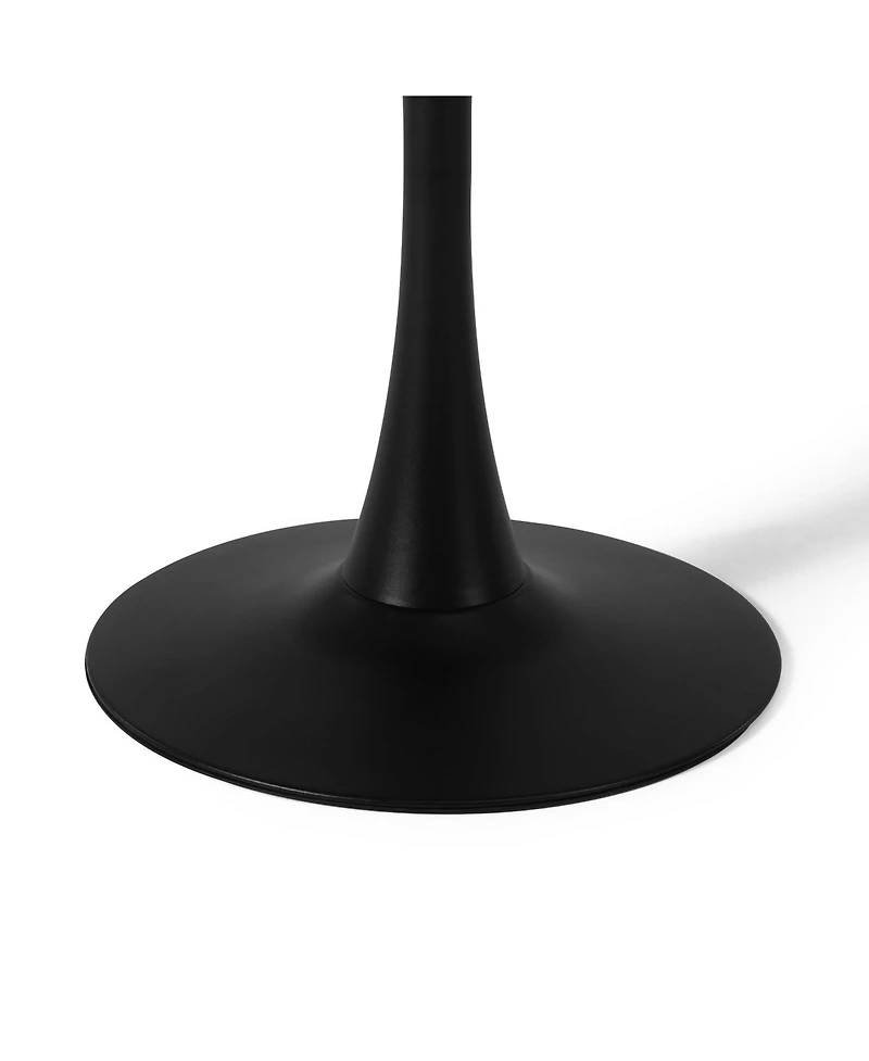 23.5" Round Outdoor Indoor Metal Cocktail Dining Table