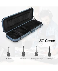 Yescom Electric Guitar Hard Case for Stratocaster St Tele Guitar Hard Shell Lockable