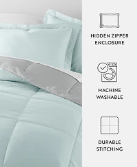 ienjoy Home All Season Lightweight Down Alternative Reversible 3-Pc. Comforter Set, King/California King