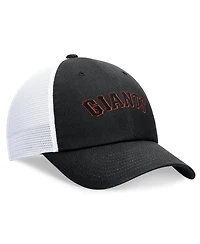 Nike Men's Black San Francisco Giants Wordmark Adjustable Trucker Hat