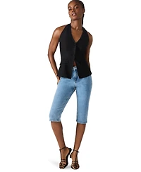 Steve Madden Women's Brielle Button-Front Halter Vest