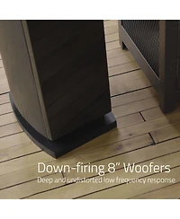 Fluance Reference High Performance 3-Way Floorstanding Loudspeakers with Down-firing 8" Subwoofers for 2-Channel Stereo Listening or Home Theater