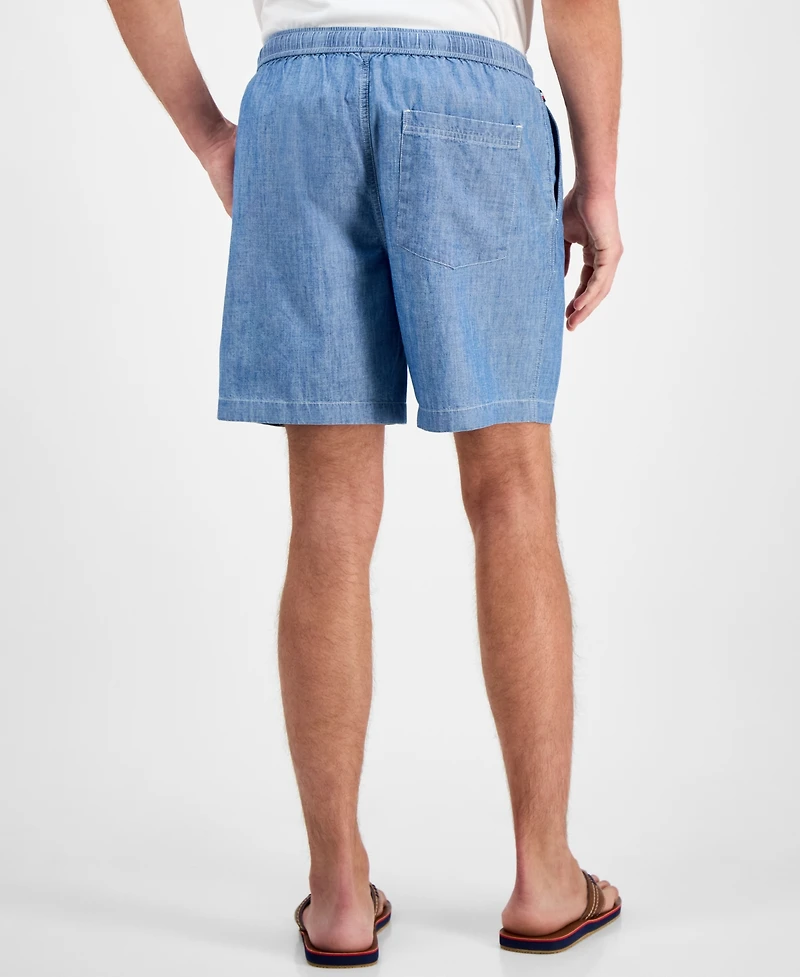 Tommy Hilfiger Men's Mercer Chambray 7" Shorts