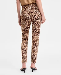 I.n.c. International Concepts Women's Cheetah-Print Skinny Pants, Exclusively at Macy's